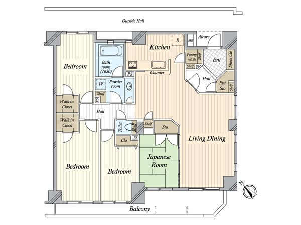 グランベルジュ東向島 間取図(平面図)