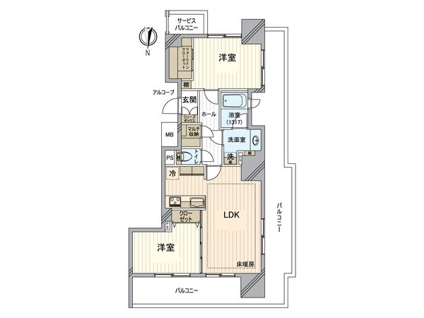 シャリエ錦糸町石原 間取図(平面図) シャリエ錦糸町石原 間取図(平面図)
