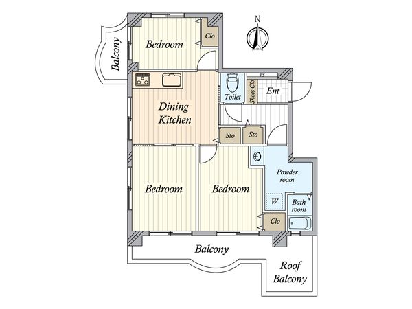 錦糸町グリーンハイツ 間取図(平面図)