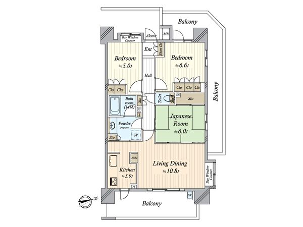 ジェイパーク八広 間取図(平面図)