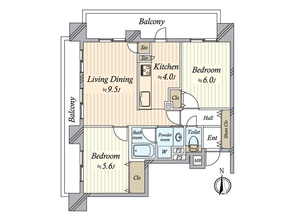 住吉パーク・ホームズ 間取図(平面図) 間取図(平面図)