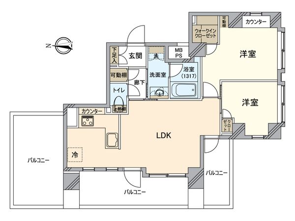 デ・リード錦糸町 間取図(平面図) 間取図(平面図)