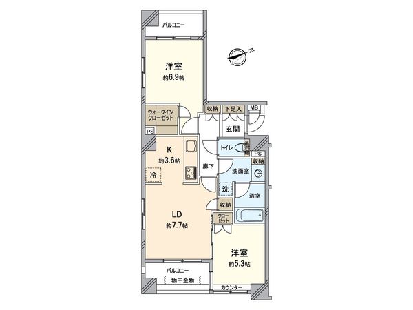 アビテ蔵前リバーサイド 間取図(平面図) アビテ蔵前リバーサイド 間取図(平面図)
