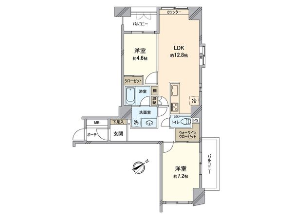 朝日サテライト上野 間取図(平面図)