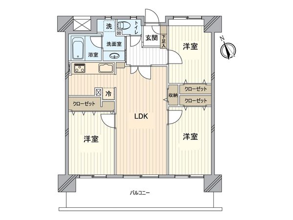 ファミール向島桜橋 間取図(平面図) ファミール向島桜橋 間取図(平面図)
