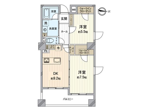 プリマドムス立花 間取図(平面図)