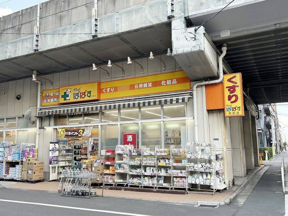 ソルフィエスタ両国 どらっぐぱぱす 両国店(約400m) どらっぐぱぱす 両国店(約400m)