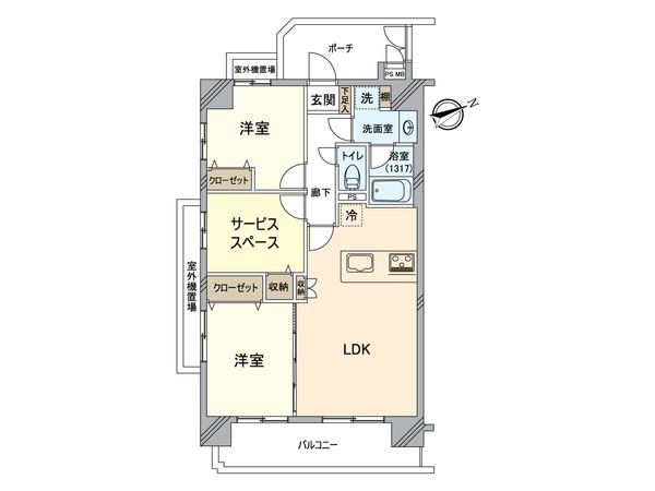 ライオンズマンション曳舟第2 間取図(平面図)