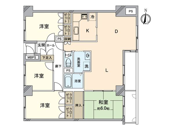 菊川サニーハイツ 間取図(平面図) 菊川サニーハイツ 間取図(平面図)