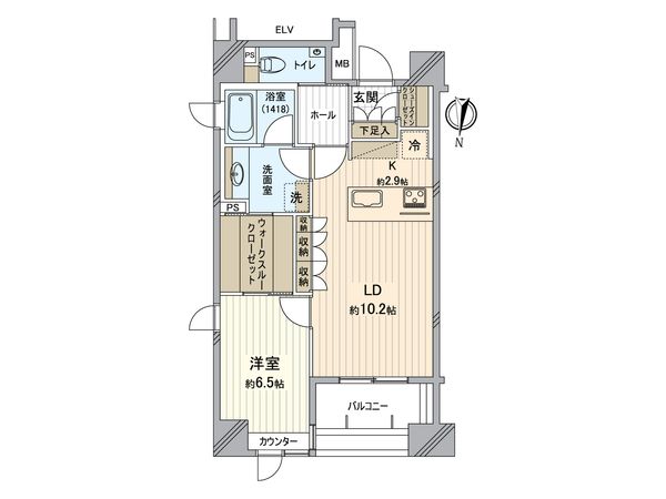 バンデルーチェ北斎通り 間取図(平面図)
