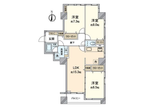 オーバルコート立花 間取図(平面図) オーバルコート立花 間取図(平面図)