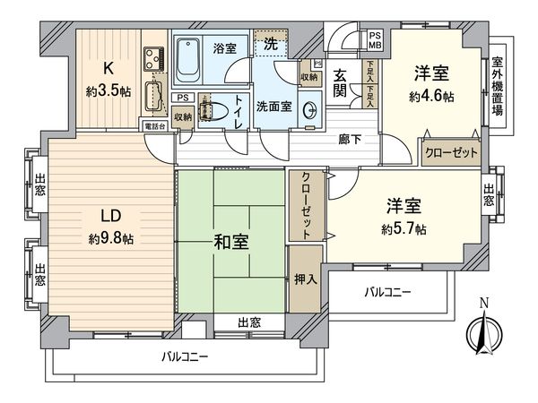 ライオンズマンション西大島 間取図(平面図) ライオンズマンション西大島 間取図(平面図)