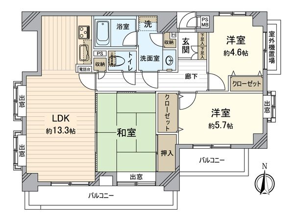 ライオンズマンション西大島 間取図(平面図) ライオンズマンション西大島 間取図(平面図)