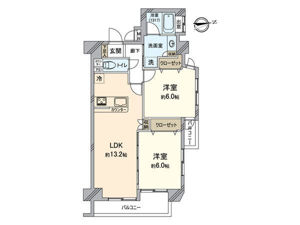 ダイアパレス八広花水木通りトリニティ 間取図(平面図) 間取図(平面図)