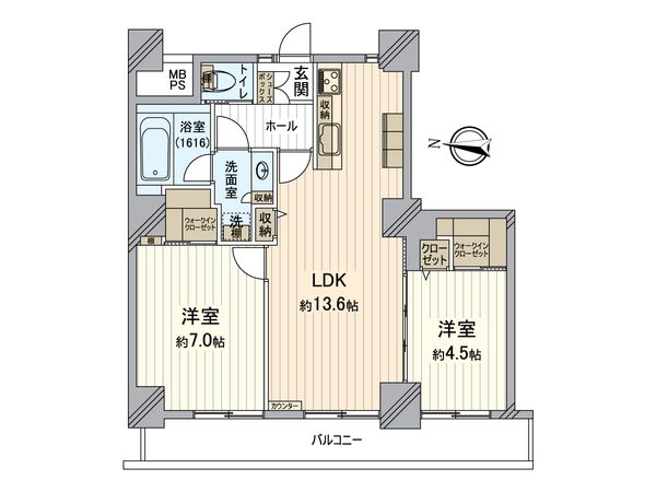 ツインタワー住利毛利館 間取図(平面図)