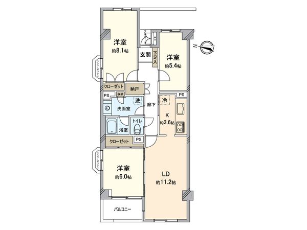 大島ファミール恩賜公園 間取図(平面図) 間取図(平面図)