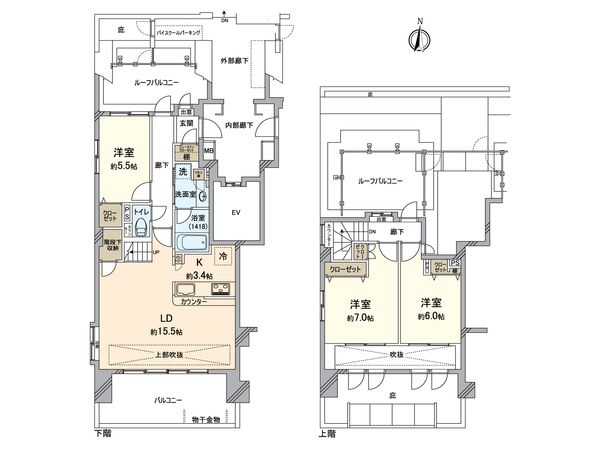 レーベンハイム亀戸アルエット 間取図(平面図) 間取図(平面図)