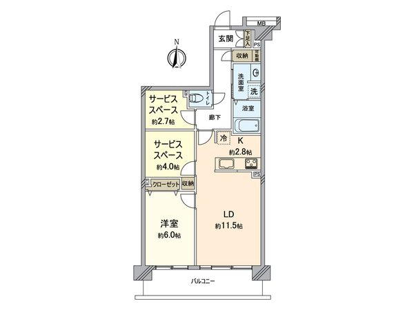 コスモ大島ロイヤルフォルム 間取図(平面図) 間取図(平面図)