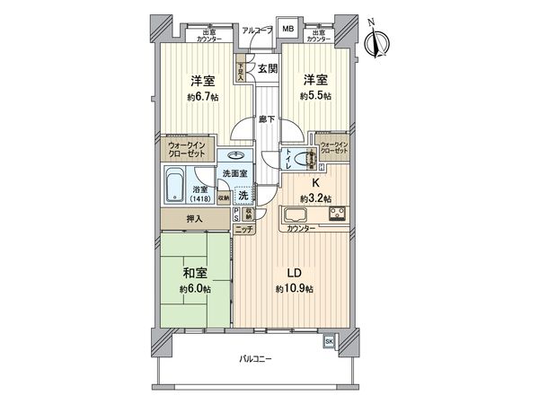 ジェイパーク八広 間取図(平面図) ジェイパーク八広 間取図(平面図)