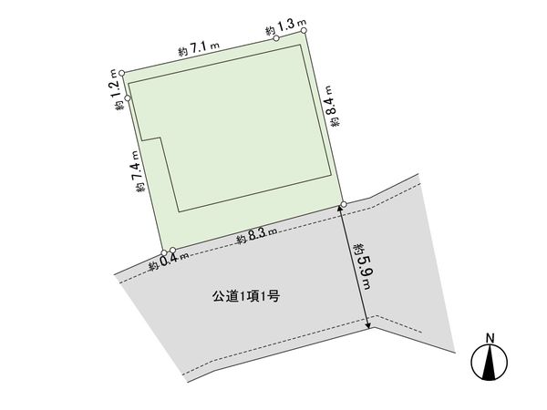 江戸川区平井6丁目 アパート 区画図