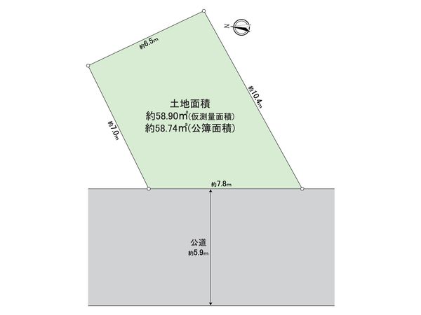 足立区綾瀬1丁目土地 区画図 足立区綾瀬1丁目土地 区画図