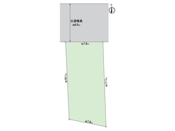 足立区綾瀬2丁目土地 区画図