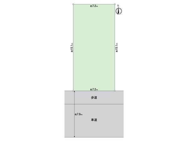 葛飾区南水元2丁目 土地 区画図