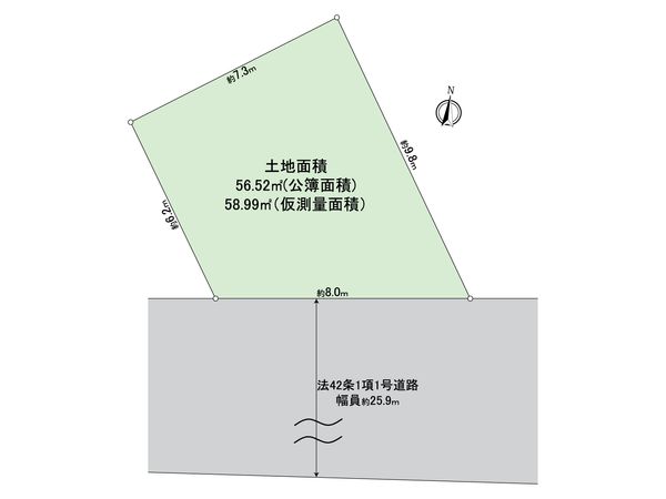 足立区西綾瀬4丁目 土地 区画図 足立区西綾瀬4丁目 土地 区画図