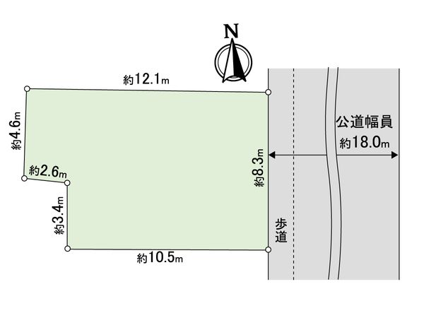 葛飾区小菅2丁目 土地 間取図