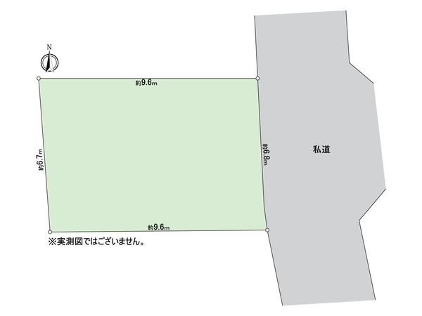 葛飾区新宿1丁目 土地 区画図