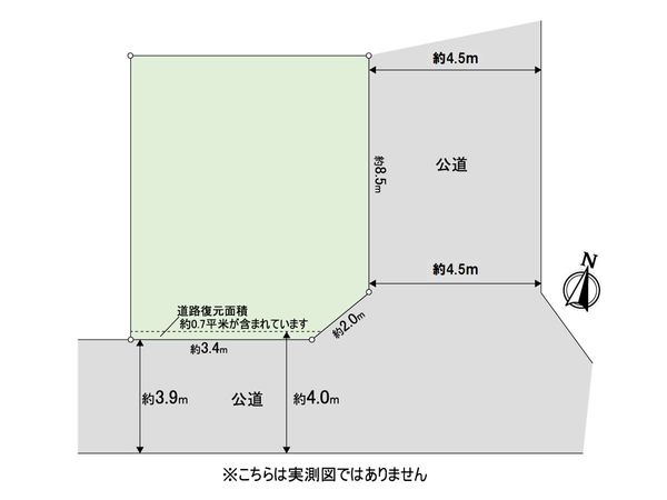 足立区佐野1丁目土地 区画図 足立区佐野1丁目土地 区画図