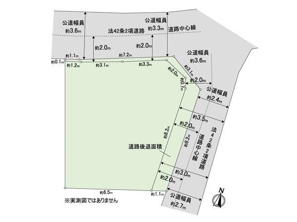 足立区大谷田1丁目土地 区画図 足立区大谷田1丁目土地 区画図