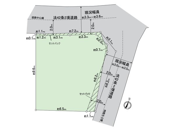 足立区大谷田1丁目土地 区画図 足立区大谷田1丁目土地 区画図