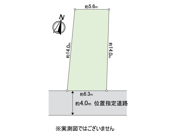 足立区大谷田2丁目 土地 区画図 足立区大谷田2丁目 土地 区画図