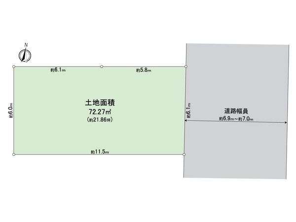 足立区佐野2丁目土地 3区画 区画図 足立区佐野2丁目土地 3区画 区画図