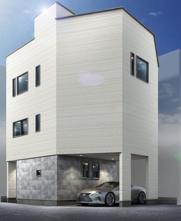 葛飾区西亀有3丁目戸建 外観パース図 葛飾区西亀有3丁目戸建 外観パース図