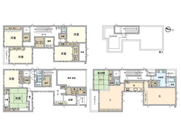 葛飾区西亀有1丁目 戸建 間取図(平面図)