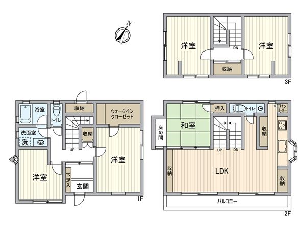 葛飾区東金町5丁目戸建 間取図(平面図) 葛飾区東金町5丁目戸建 間取図(平面図)