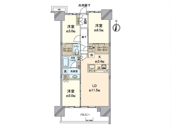 シティテラス金町 間取図(平面図) シティテラス金町 間取図(平面図)