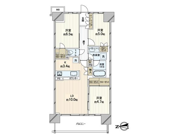 メイツ北綾瀬 トレエッセ 間取図(平面図) メイツ北綾瀬 トレエッセ 間取図(平面図)