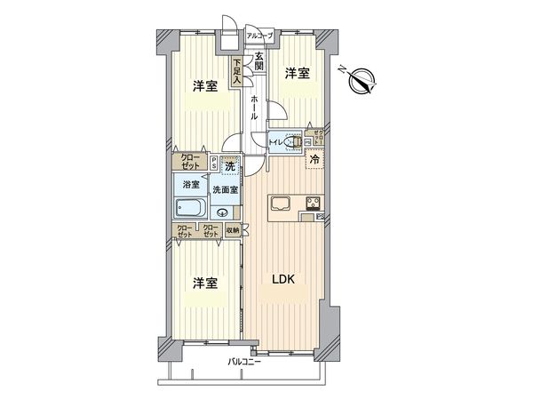 ファミール亀有弐番館 間取図(平面図) 間取図(平面図)