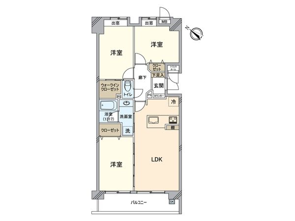 センチュリーハイツ亀有 間取図(平面図) センチュリーハイツ亀有 間取図(平面図)