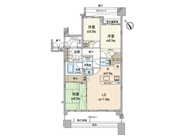 グランアルト加賀 間取図(平面図) 間取図(平面図)
