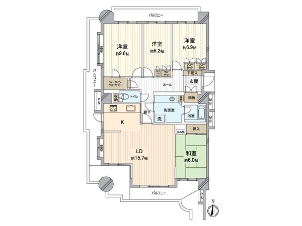 アクロシティDポート 間取図(平面図)