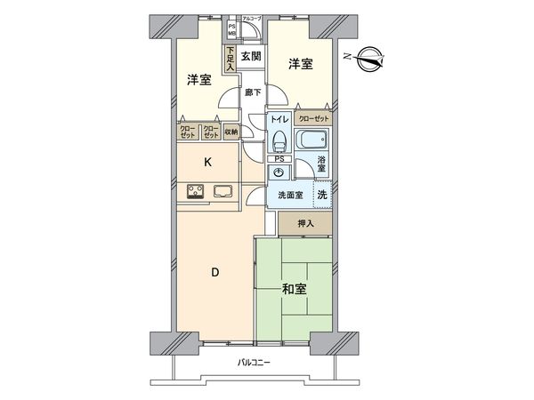 ライオンズプラザ北綾瀬 間取図(平面図)