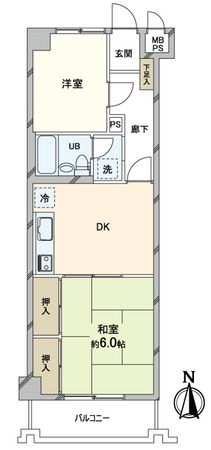 グリーンパーク第3綾瀬 間取図(平面図)