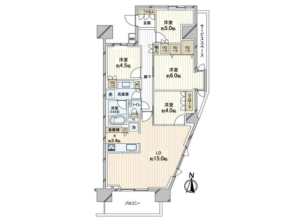 パークホームズ亀有ガーデンズコート 間取図(平面図) パークホームズ亀有ガーデンズコート 間取図(平面図)
