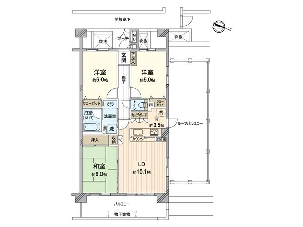 ザ・ウィンベル竹ノ塚 間取図(平面図) ザ・ウィンベル竹ノ塚 間取図(平面図)