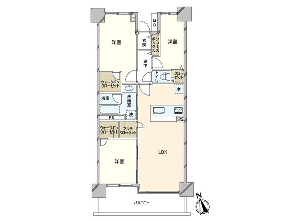 ヴェルアージュ亀有 間取図(平面図)