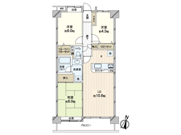 ダイアパレス北綾瀬並木通り 間取図(平面図)